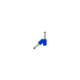 Embout isolé 2,5mm2/8mm, bleu, 100 pc