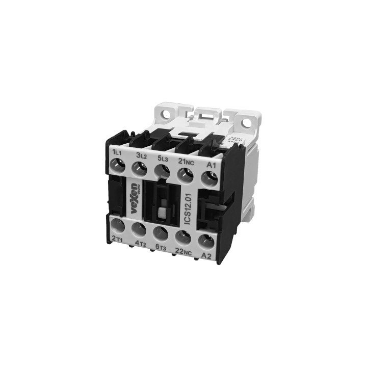 Mini contacteur ICS12.01 5,5kW, 12A, 3NO+1NC, 230VAC