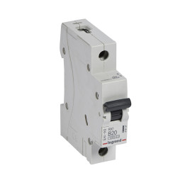 MCB RX 6000 - 1P - 230/400V - 20 A - courbe B - jeu de barres d'alimentation type broches/fourches