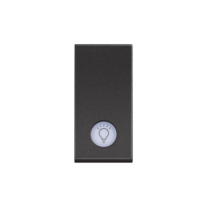 One-way switch 1P 10 AX - 250 Vac - lightable - lamp symbol