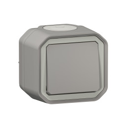 Legrand PLEXO выключатель двухполюсный серый