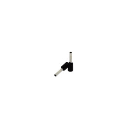 Embout isolé 1,5mm2/8mm, noir, 100 pcs