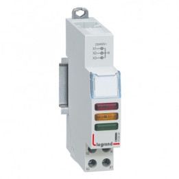 Wskaźnik LED - potrójny 230/400 V - czerwony/żółty/zielony - 1 moduł