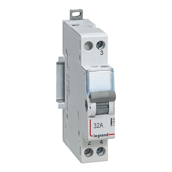 Inverseur - 2 voies - 250 V - 32 A - 1 module