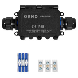 Surface-mounted junction box HD IP68, 0.75-4.0mm2, 2 glands M20