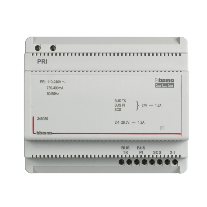 6 DIN power supply for 2-wires audio e video system 6 DIN power supply for 2-wires audio e video system