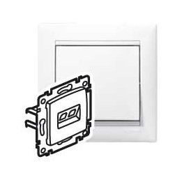 PRISE RJ45 CAT5E UTP BLANC  1 SORTIE