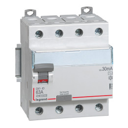 Disjoncteur différentiel DX3 4P 63A 30mA CA