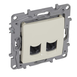 2XRJ45 CAT6 UTP IVORY