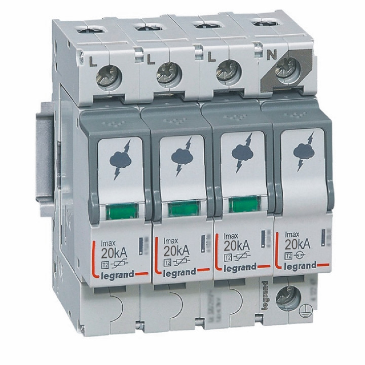 Legrand SPD T2 защита 4П 20кА