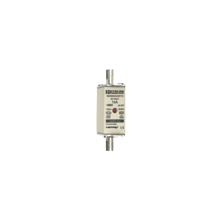 Предохранитель Mersen NH 10A с двойными индикаторами