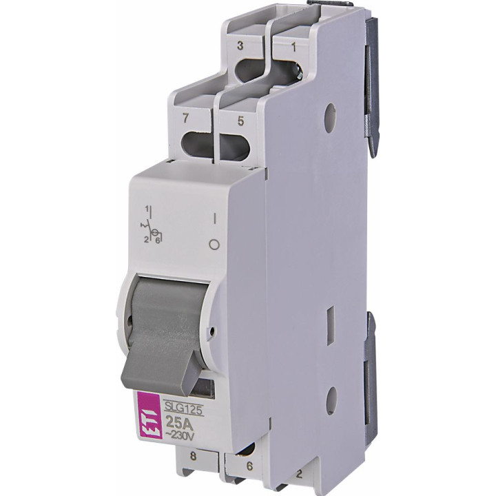 Switch with lamp, *SLG 125 1pol 25A