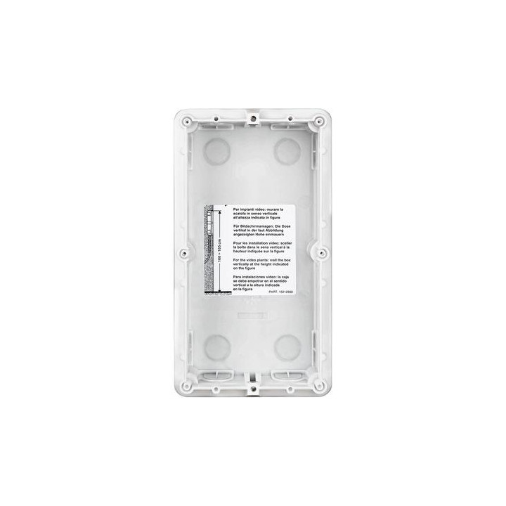 Flush-mounting box 2 modules
