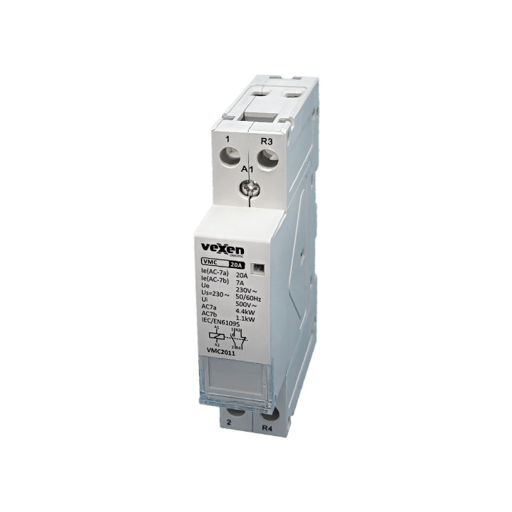 Contacteur modulaire VMC2011 1NO, 1NC, 20A, AC230V