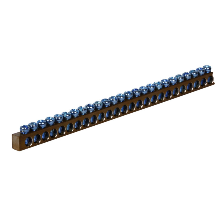 Brass terminal for 63A 9 x 6.5 x 1000 mm