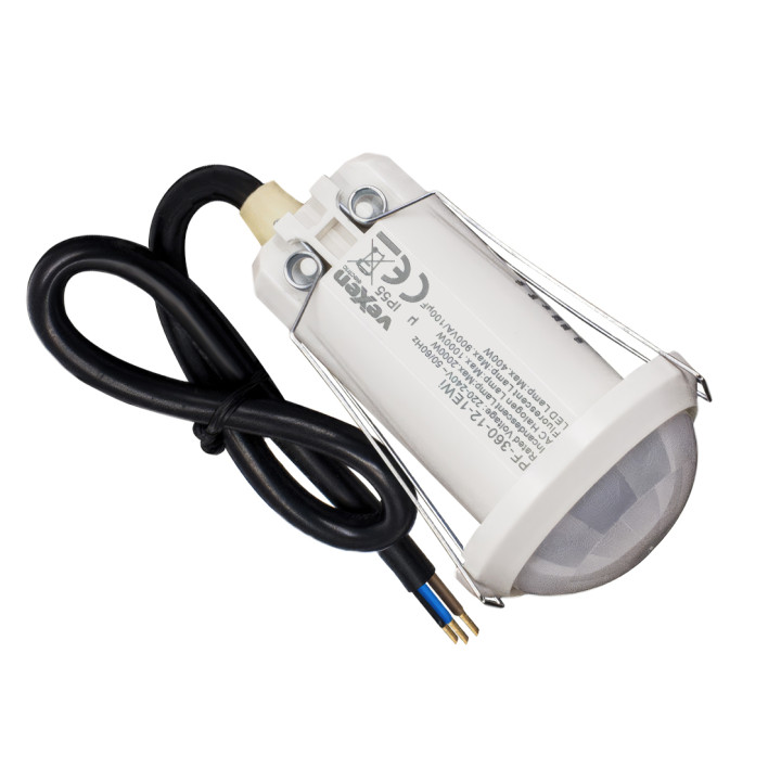 SENSA PRO PF-360-12-1EWi  presence detector, flush mounting, 360 degrees, 12m diameter, IP55, 2000W