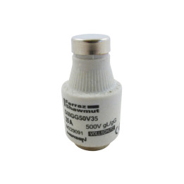 D fuse-link, gG, DIII, 500VAC, 35A, black