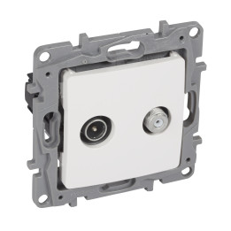 TV/SAT TERMINAL 10DB WHITE