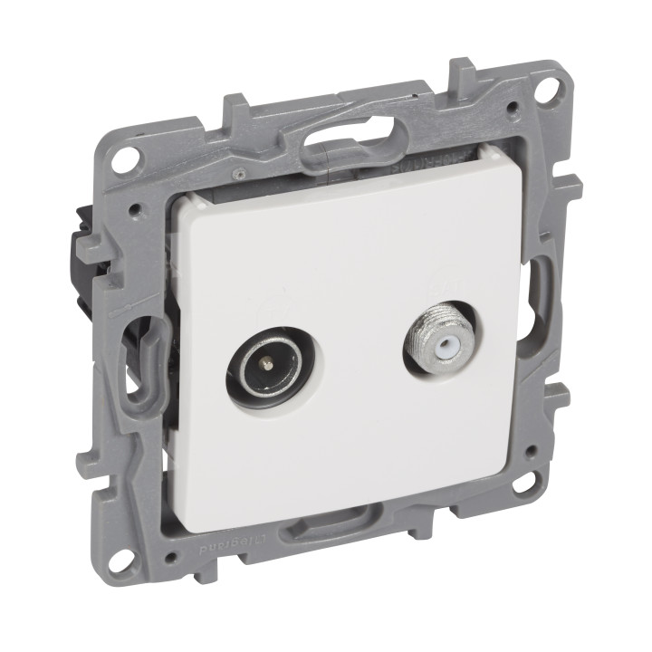 Legrand Niloe TV/SAT розетка концевая 10dB белая