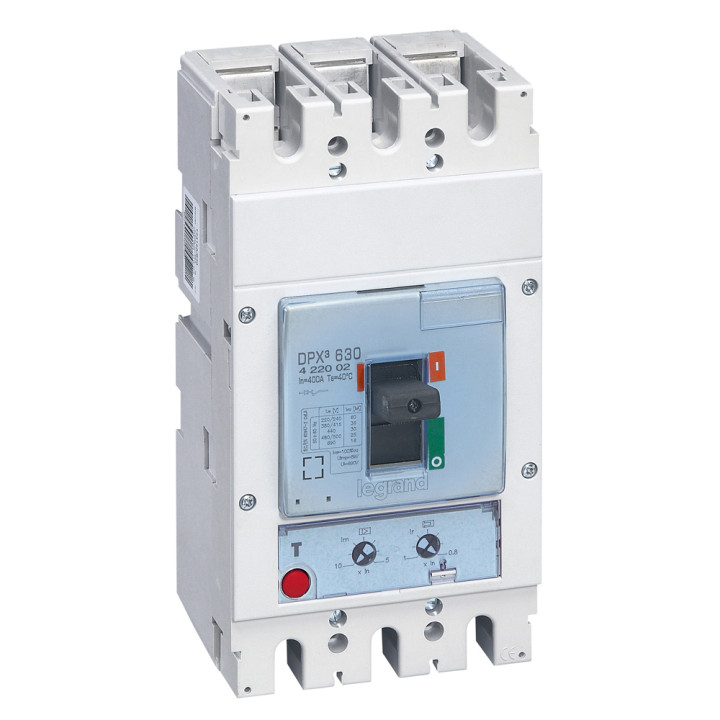 MCCB DPX 630 - thermomagnétique - 3P - Icu 36 kA (400 V) - In 400 A