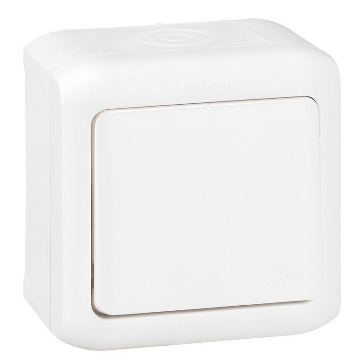 Interrupteur unidirectionnel Forix - montage en saillie - 10 AX - 250 V - blanc