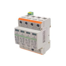 Parafoudre de type N8UE Type 1+2+3-G12.5-300V 4P avec contact d'alarme 1NO