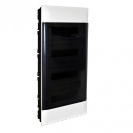 LEGRAND ARMOIRE ENCASTRÉE 4X18M PORTE FUMÉE BORNIER E+N POUR MUR SÈCHE