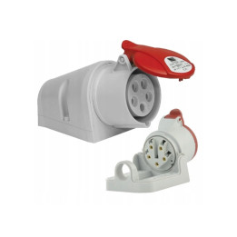 Power socket surface mounting 3P+E 32A IP44