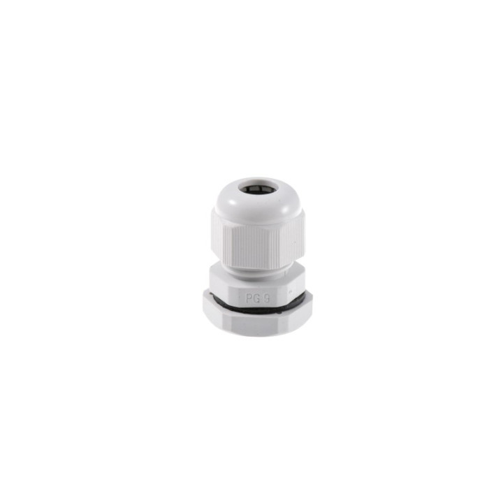 Kabelverschraubung grau PG9 PVC IP67