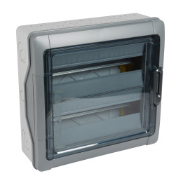 ARMOIRE PLEXO3 IP65 ÉTANCHE 2X18 MODULES AVEC BORNIER