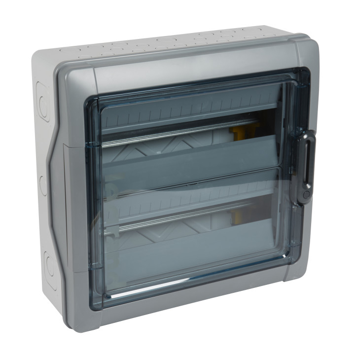 ARMOIRE PLEXO3 IP65 ÉTANCHE 2X18 MODULES AVEC BORNIER