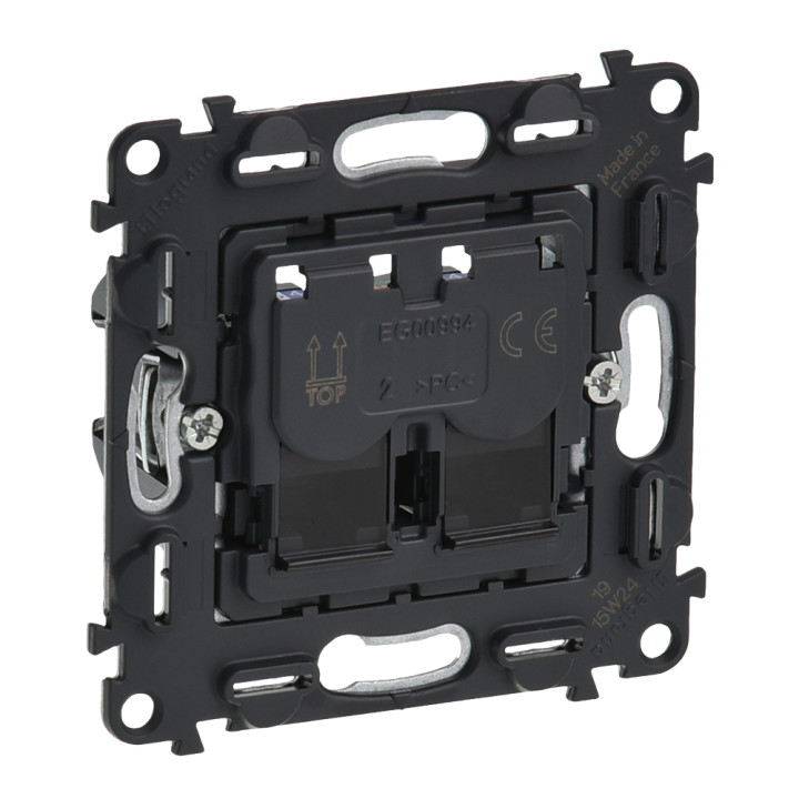 Valena InMatic 2 × RJ45 Cat.6 UTP розетка