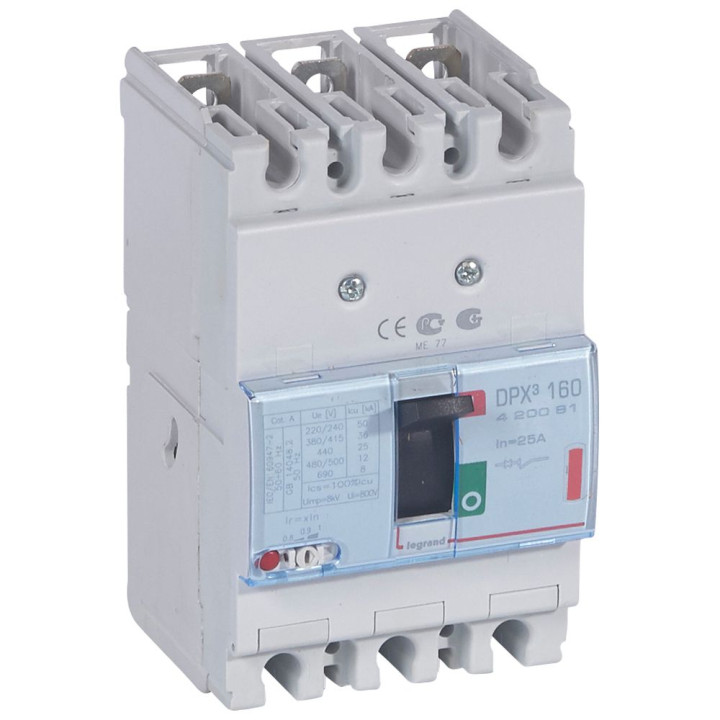Автоматический выключатель Legrand DPX3 160 3P 25A