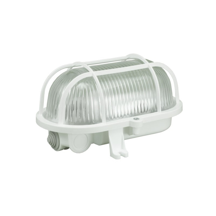 OWAL 100 Leuchte mit Kunststoffgitter E27 100W IP44