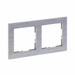 PLACA SUNO 2G ALUMINIO CEPILLADO
