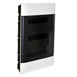 LEGRAND ARMOIRE AFFLEURANTE 3X18M PORTE FUMÉE BORNIER E+N POUR MUR MAÇONNERIE