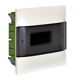 LEGRAND ARMOIRE AFFLEURANTE 1X8M PORTE FUMÉE BORNIER E+N POUR MUR SÈCHE