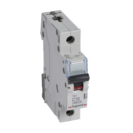 MCB TX 6000 - 1P - 230/400 V - 10 A - courbe C - jeu de barres d'alimentation type broches/fourchettes