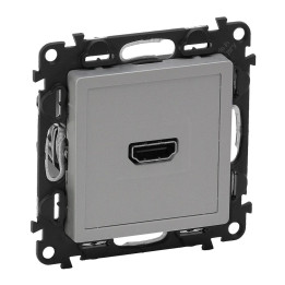 Screw-type socket HDMI 1.3 Valena Life - aluminium