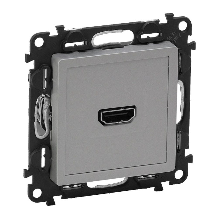 Screw-type socket HDMI 1.3 Valena Life - aluminium