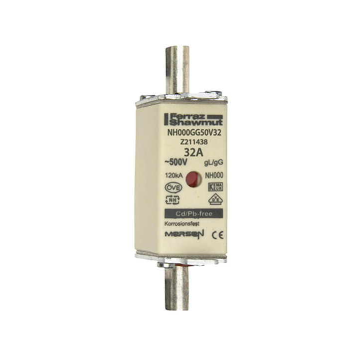 NH fuse-link gG, 500VAC, size 000, 32A double indicator/live tags