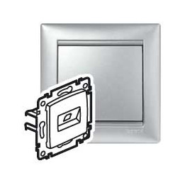 RJ45 SOCKET CAT6 UTP 2E ALU