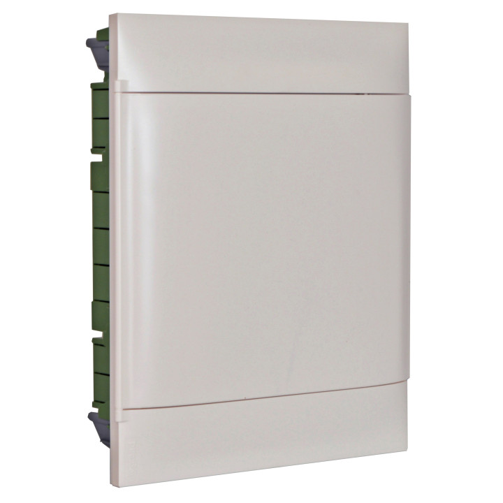 LEGRAND ARMOIRE ENCASTRÉE 2X12M PORTE BLANCHE BORNIER E+N POUR MUR MAÇONNERIE
