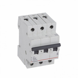 MCB RX 6000 - 3P - 400V - 50 A - Courbe B - jeu de barres d'alimentation type broches/fourches