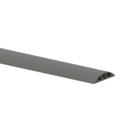 Goulotte de sol grise 90x20mm