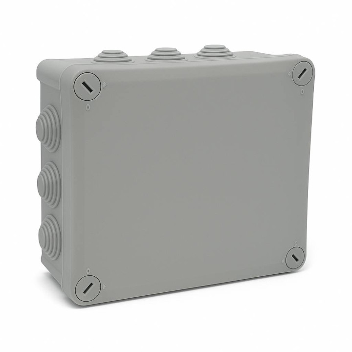 Boîte de jonction IP66, 240x190x95mm avec entrées de câbles