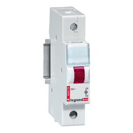 Wskaźnik LED 230 V - pojedynczy - czerwony - 1 moduł