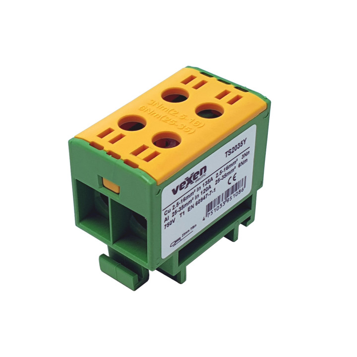 TS2035Y универсальная клемма PE, Al/Cu 2,5-35mm²