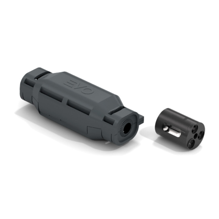 EVO straight gel insulated connection joint IP68 with three pole terminal block 0.75-2.5mm2 300/500V cables with diameter 6-8mm
