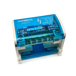 Bloc de distribution 2x7, 125A/500V